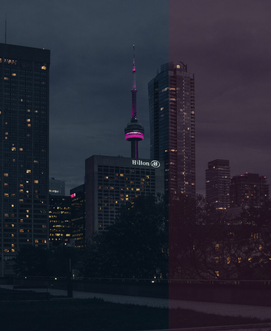 Toronto city night.