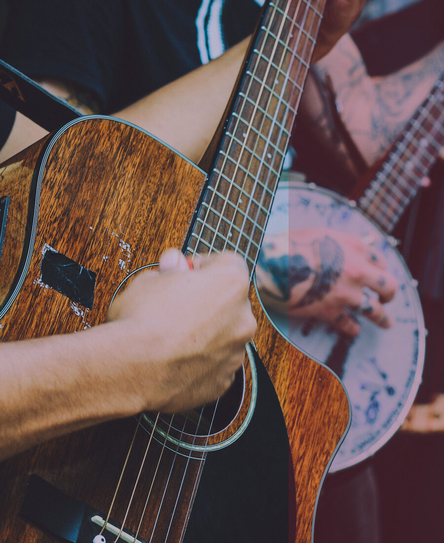Guitar detail.